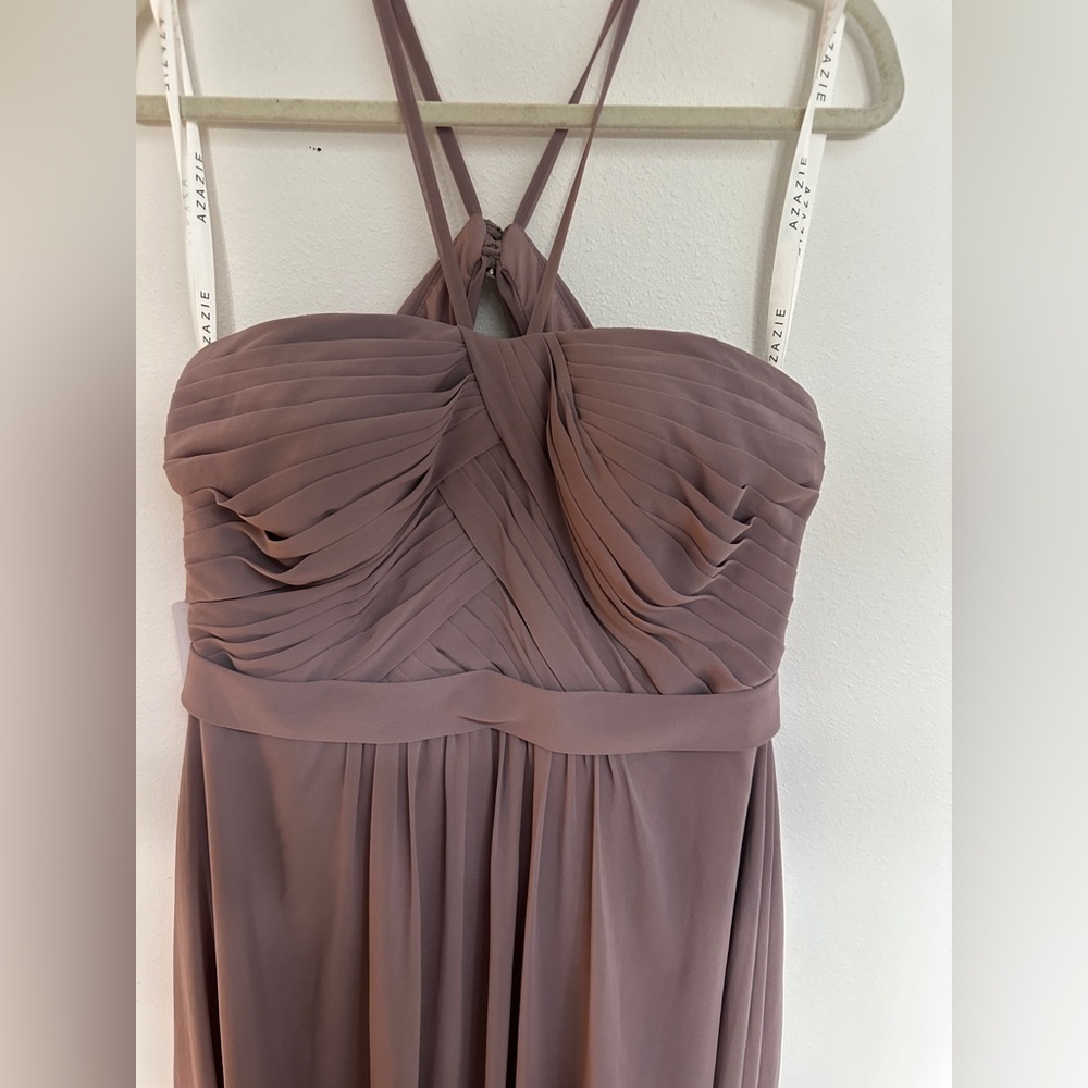 Azazie Spaghetti strap Dress in Dusk